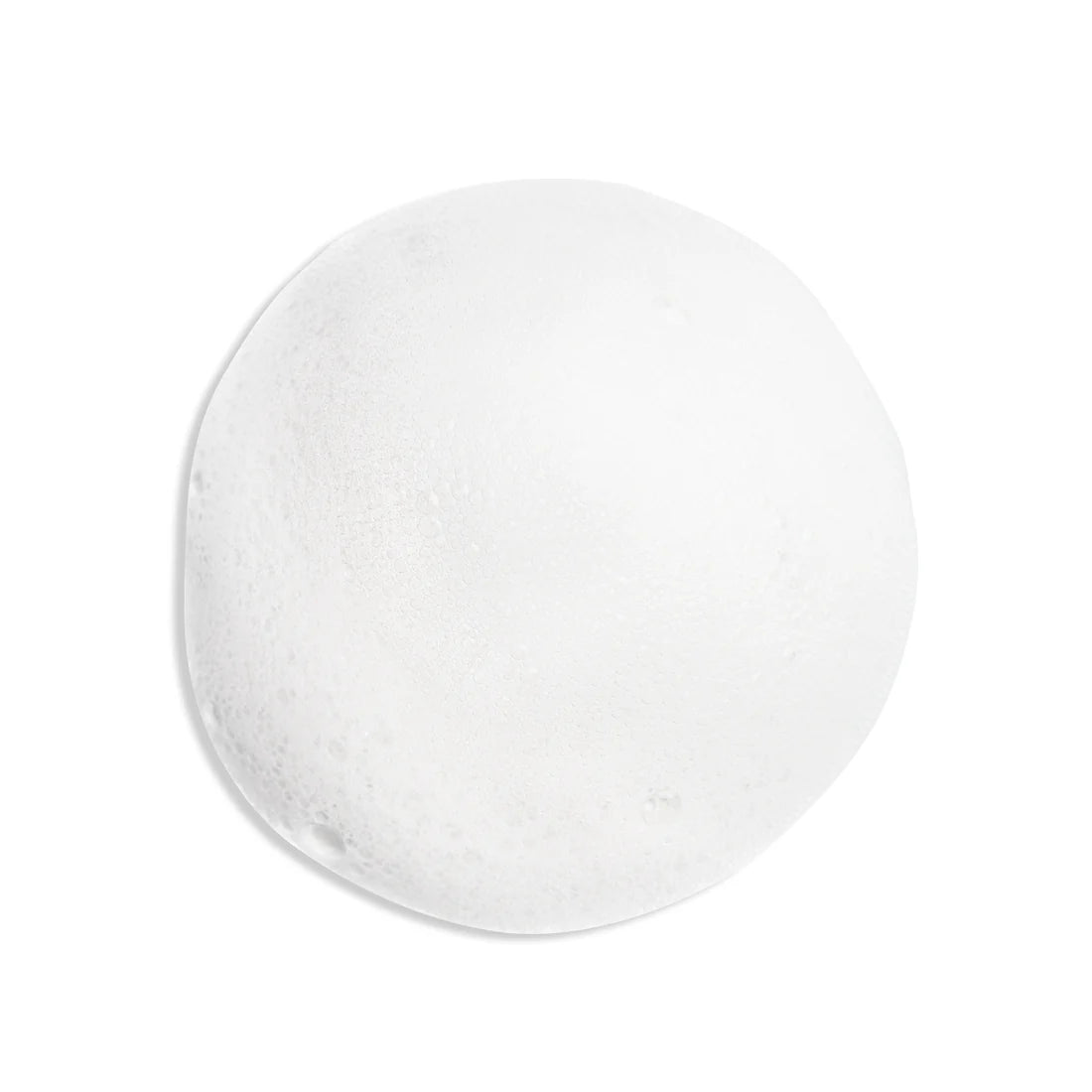 A round, white foam lather of Lumene Nordic Hydra Foaming Cleanser, enriched with Arctic spring water and Nordic birch sap, rests against a plain white background.