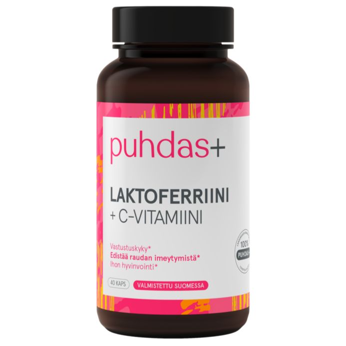 Puhdas+ Lactoferrin 100 mg + Vitamin C – Puhdas+ – Arctic Pure