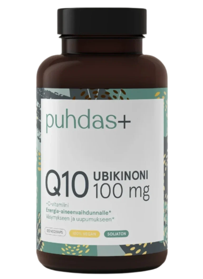 Puhdas+ Ubiquinone Q10 100 mg + Vitamin C – Puhdas+ – Arctic Pure
