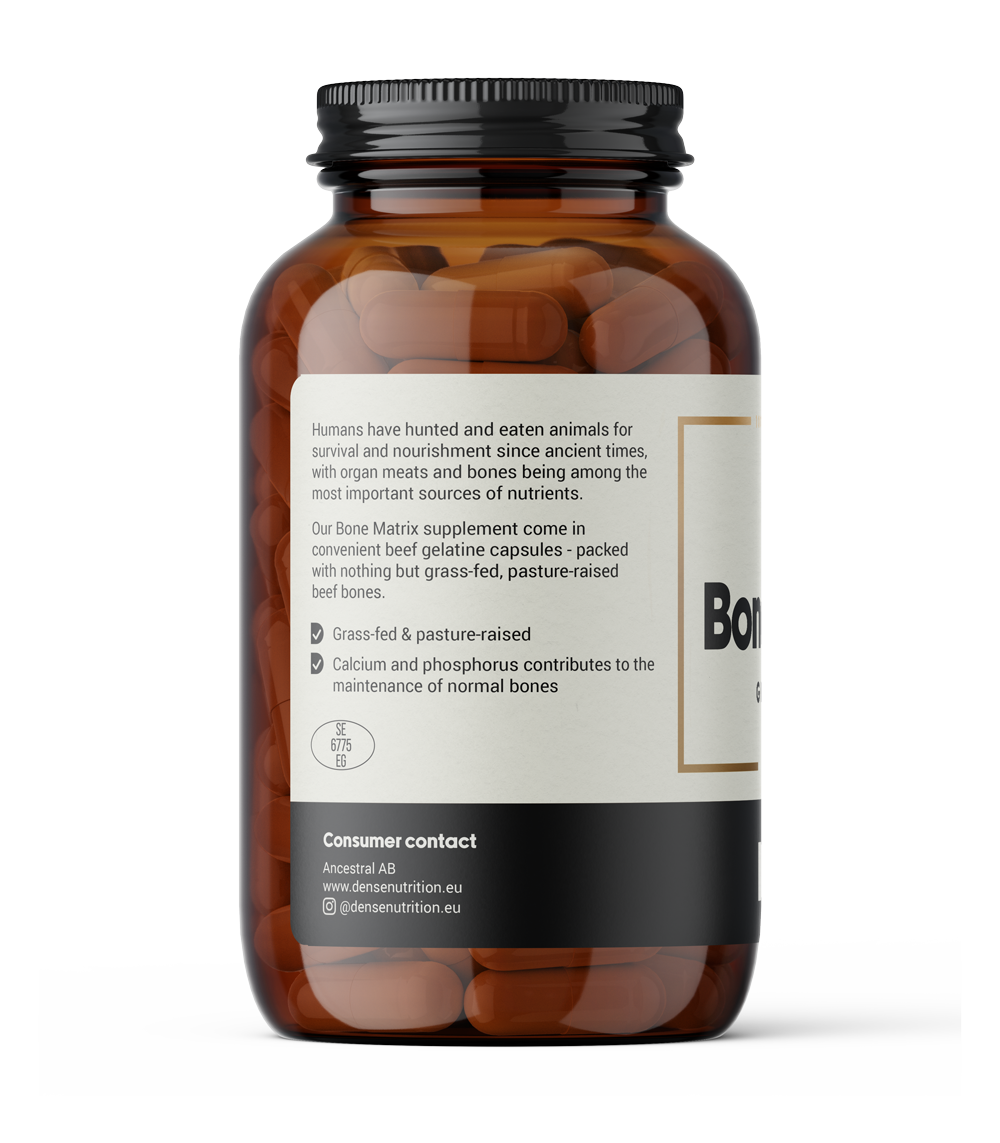 DENSE Bone Matrix – label and ingredients 3