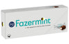 A box of Fazer Fazermint Praline by Fazer, showing the logo, an unwrapped mint praline, and the text "Soft peppermint filling with fine dark chocolate" on a white background.