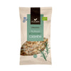 A beige and green 120g pack of Foodin Organic Rosemary Cashew displays rosemary roasted cashews and a rosemary sprig, with European organic certifications emphasizing this healthy Foodin snack.