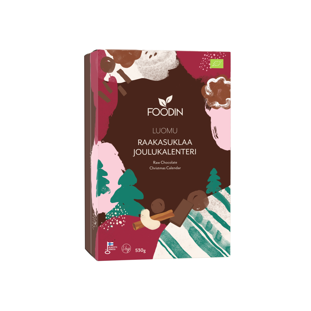 Foodin Organic Raw Chocolate Christmas Calendar