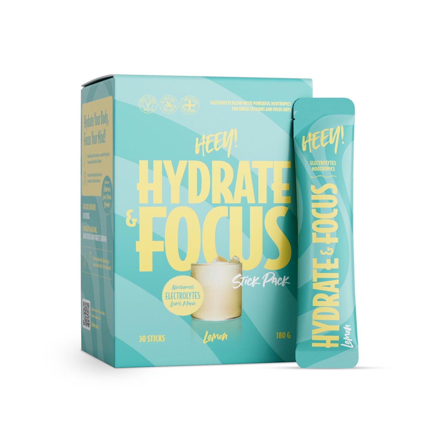 Heey! Hydrate & Focus Electrolytes Lemon