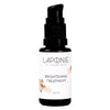 A black pump bottle labeled Laponie of Scandinavia Clarifying Treatment Serum, 20 ml, with a minimalistic white label. Ideal for sensitive skin and presented against a plain white background.