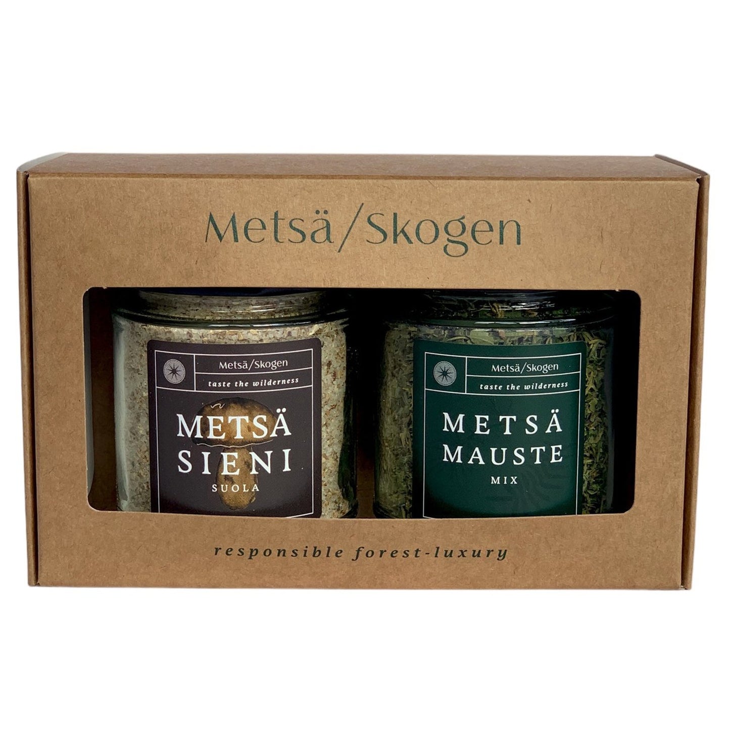 Metsä/Skogen Wild Mushroom Salt & Forest Seasoning Mix Gift Set