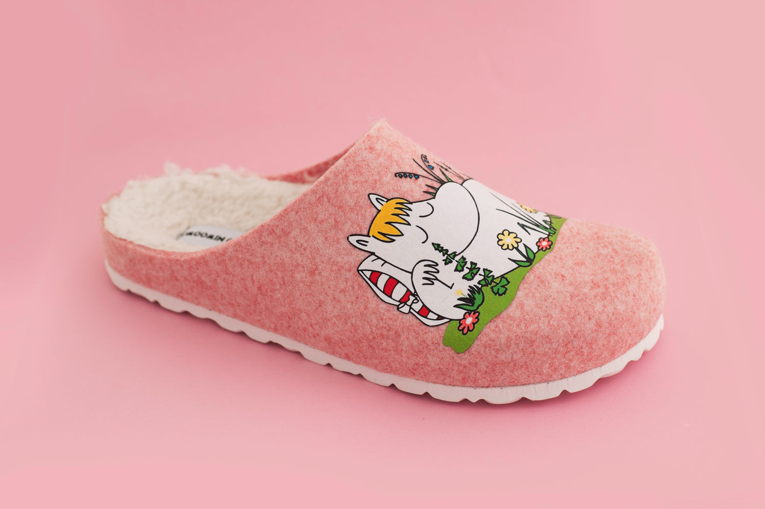 Moomin Felt Slippers Snorkmaiden Pink