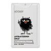 The Moomin Alcohol-Free Antibacterial Hand Spray by Moomin comes in a 20 ml spray bottle with a black spiky cartoon character, delivers 225 sprays, and is alcohol-free for gentle hand hygiene.
