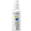A white pump bottle of Mossa Acne Act Clarifying Wash—a vegan, dermatologically tested antioxidant gel with gooseberry and blueberry for oily, acne-prone skin. The product’s name and benefits are highlighted on the label.