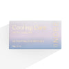 A 90g pastel-gradient box labeled "NOBE Cooling Care De-Puffing Eye Patches" by NOBE Nordic Beauty offers cooling under-eye hydration with its minimalist design.
