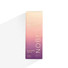 A rectangular box of NOBE Oat Wonder® Nourishing Face Oil by NOBE Nordic Beauty, featuring a gradient peach to purple design with gold text, stands upright on a white background with a light shadow.