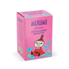 Pink packaging of MUUMI tea with a cartoon character on a white background