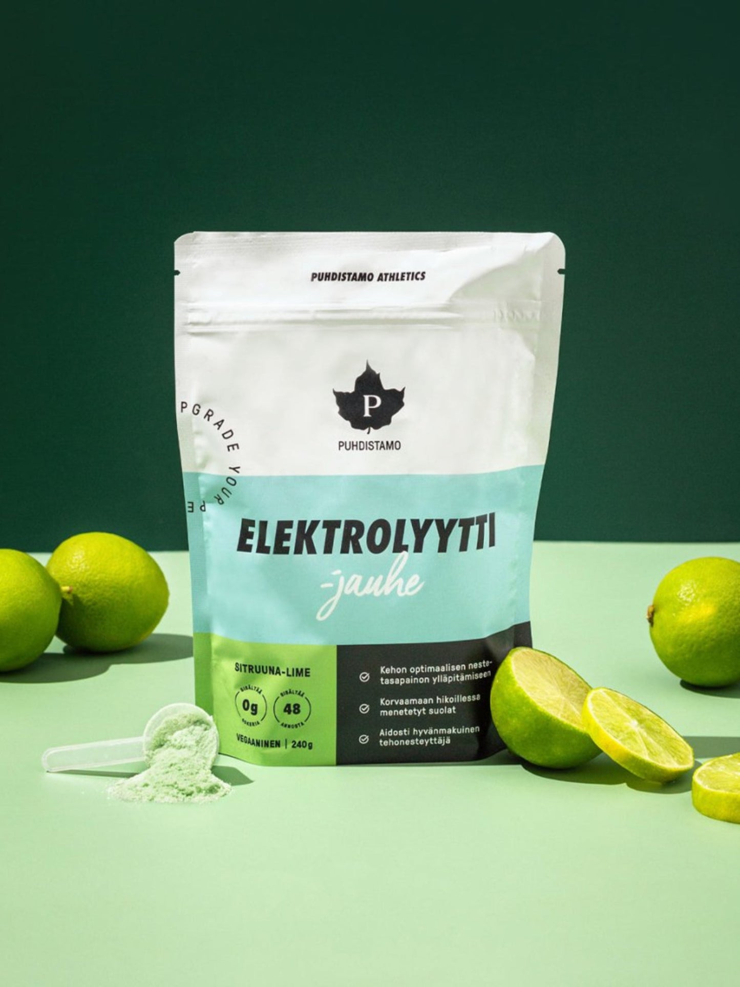 Puhdistamo Electrolyte Powder Lemon & Lime – product image 4