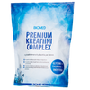 A blue and white stand-up pouch of Biomed Premium Creatini Complex dietary supplement, featuring the Biomed brand logo and product name in bold text.
