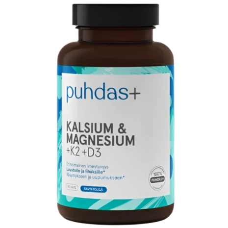 Puhdas+ Calcium & Magnesium + Vitamin K2 + Vitamin D3 – Puhdas+ – Arctic Pure