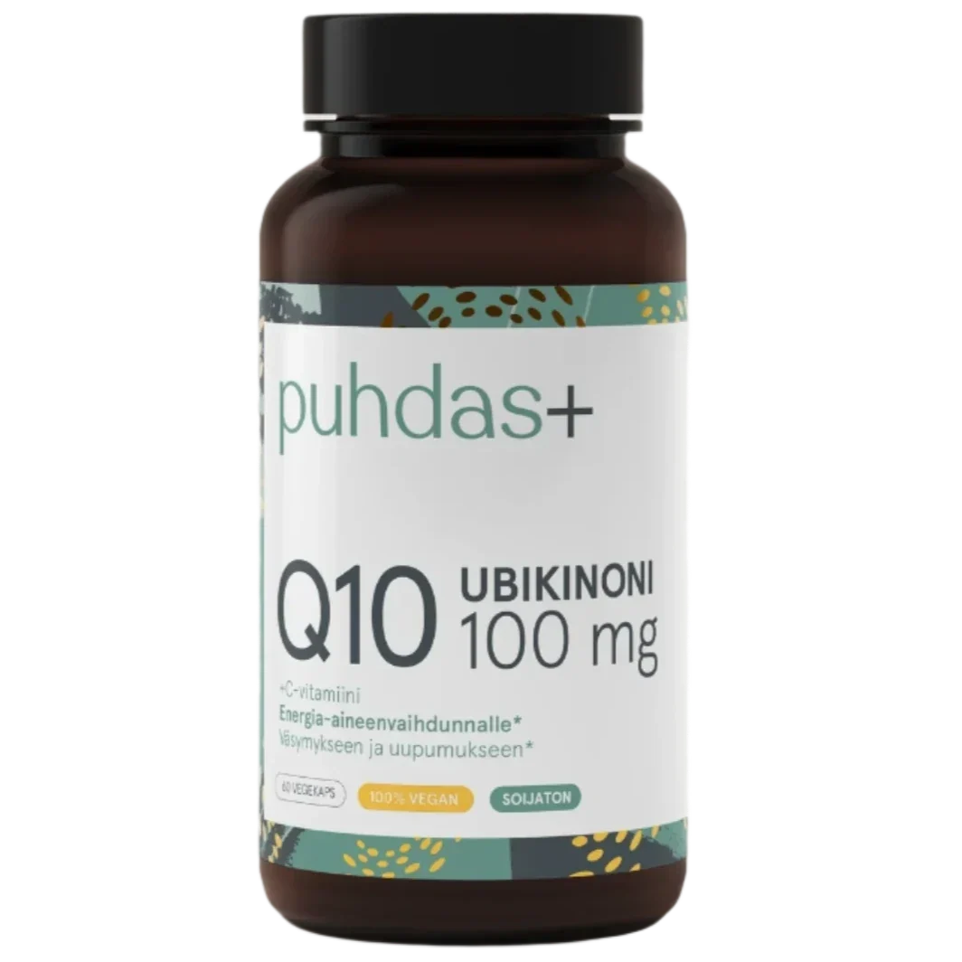 Puhdas+ Ubiquinone Q10 100 mg + Vitamin C – Puhdas+ – Arctic Pure