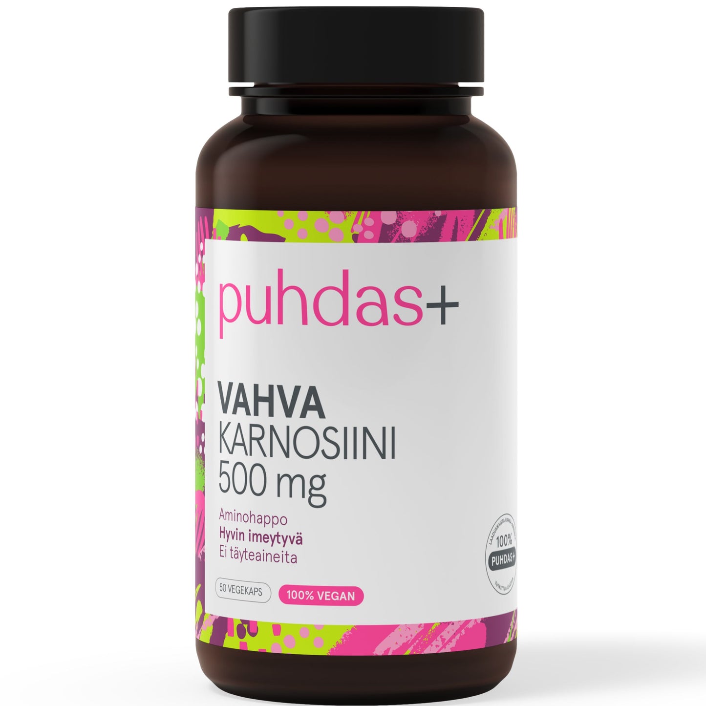 Puhdas+ High-Strength Carnosine 500 mg – Puhdas+ – Arctic Pure
