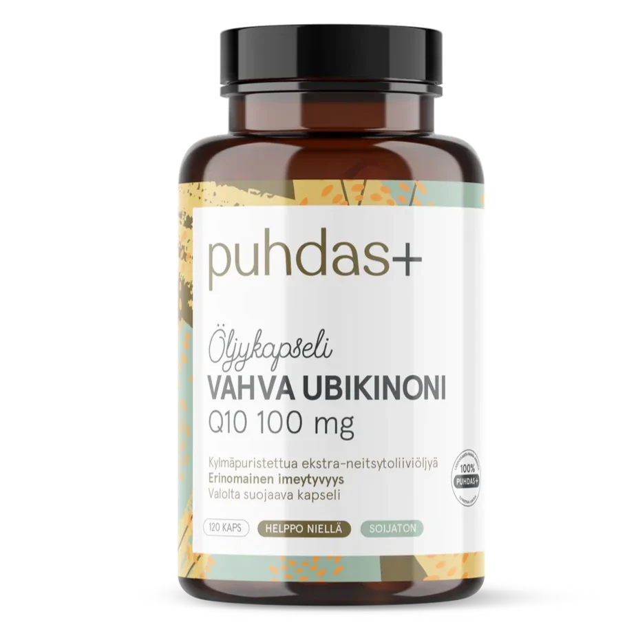 Puhdas+ Strong Ubiquinone Q10 100 mg – Puhdas+ – Arctic Pure