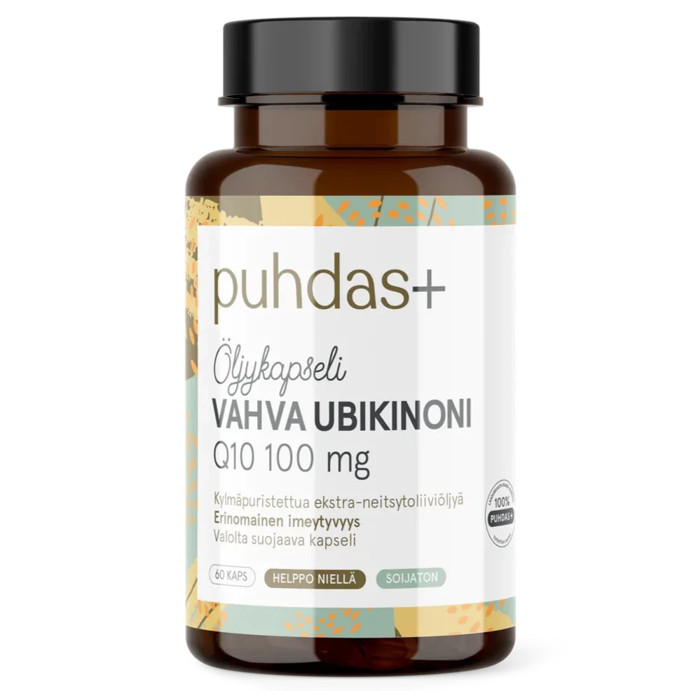 Puhdas+ Strong Ubiquinone Q10 100 mg – Puhdas+ – Arctic Pure