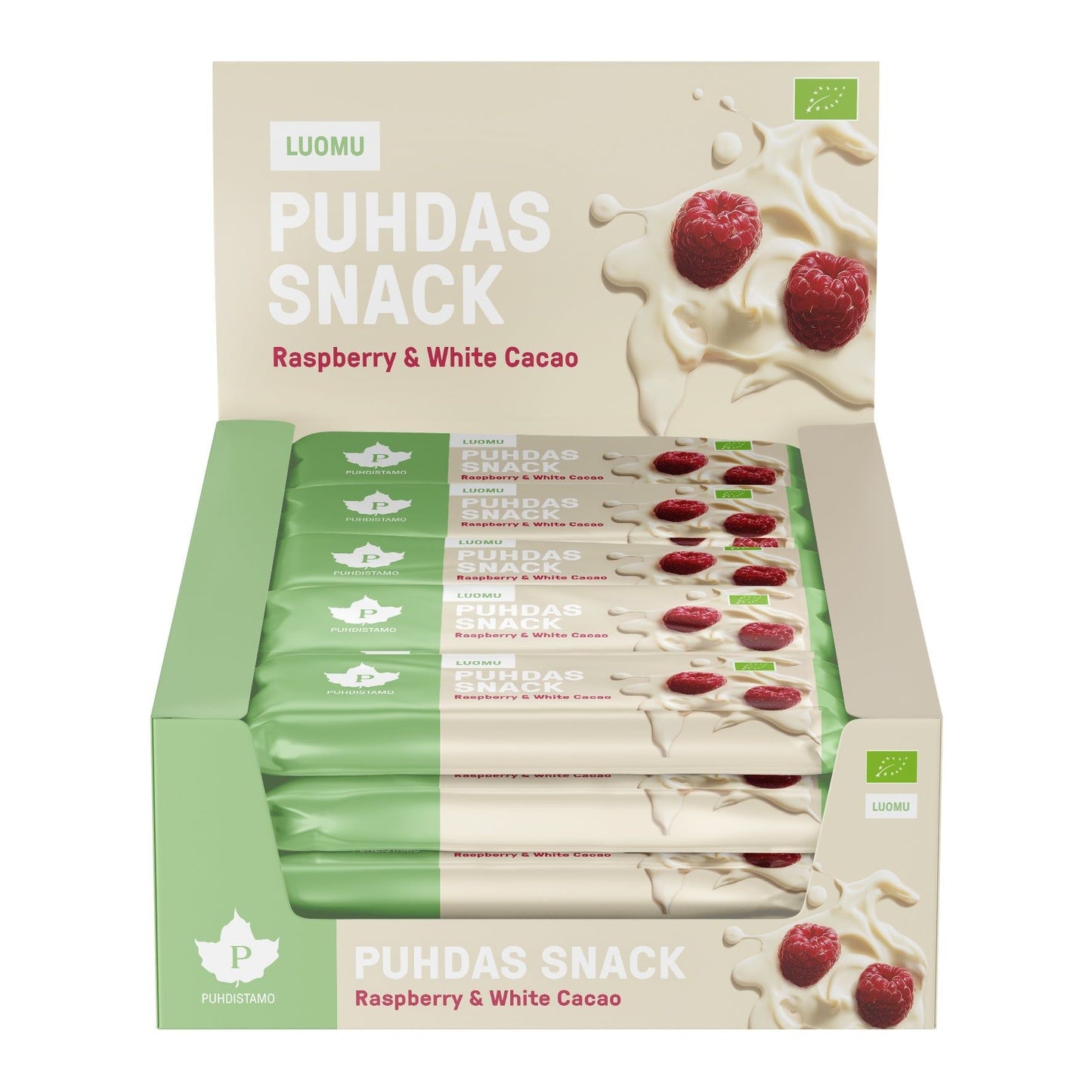 Puhdistamo Organic Snack Raspberry & White Cacao
