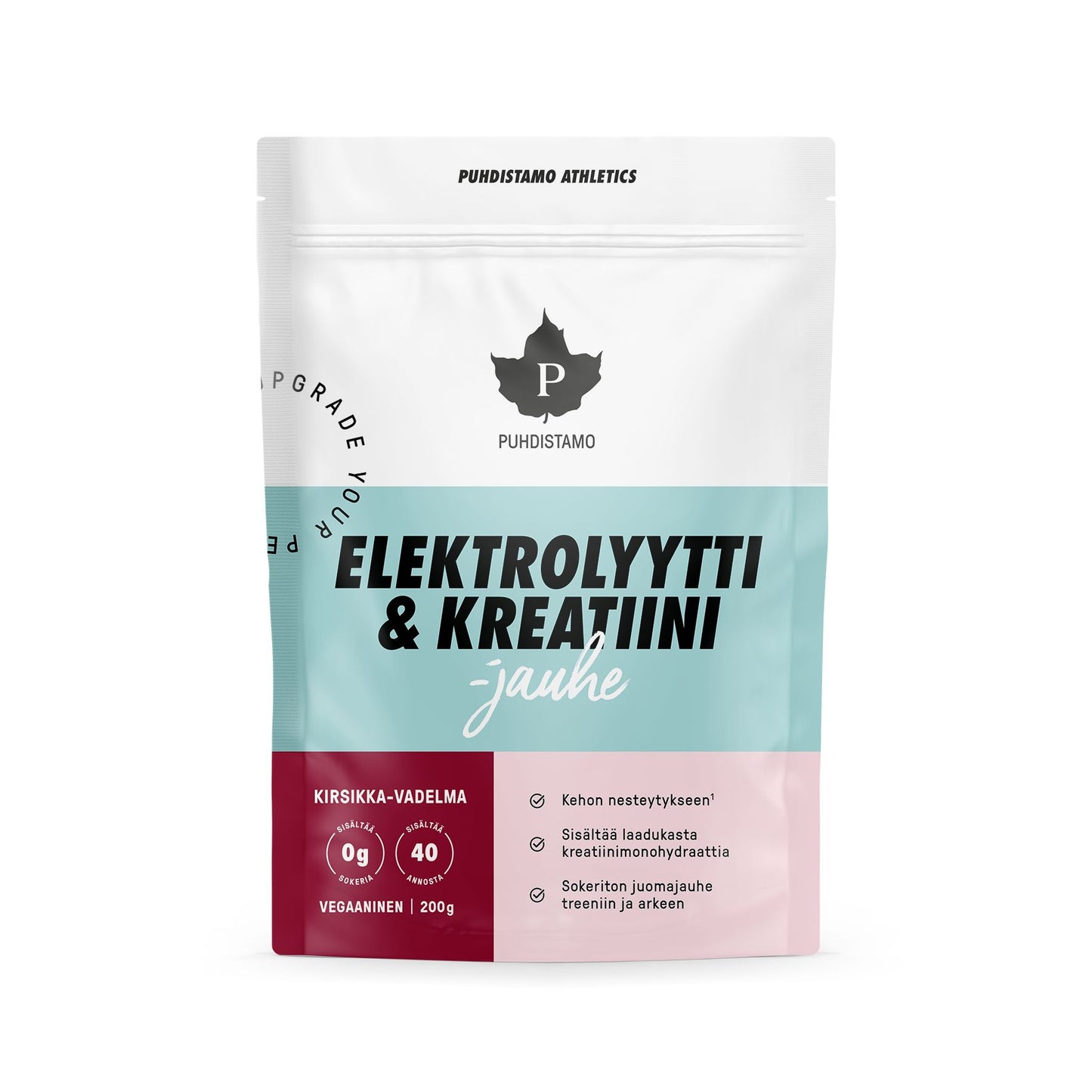 Puhdistamo Electrolyte & Creatine Powder Cherry-Raspberry