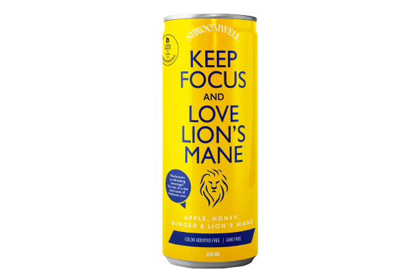 Shroomwell Lions Mane Focus Energy Drink