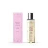 A bottle of Supermood Beauty Sleep Oil Ritual Face Wash stands beside its pink box; the bottle has a silver cap and clear label with gold and black text on a white background.