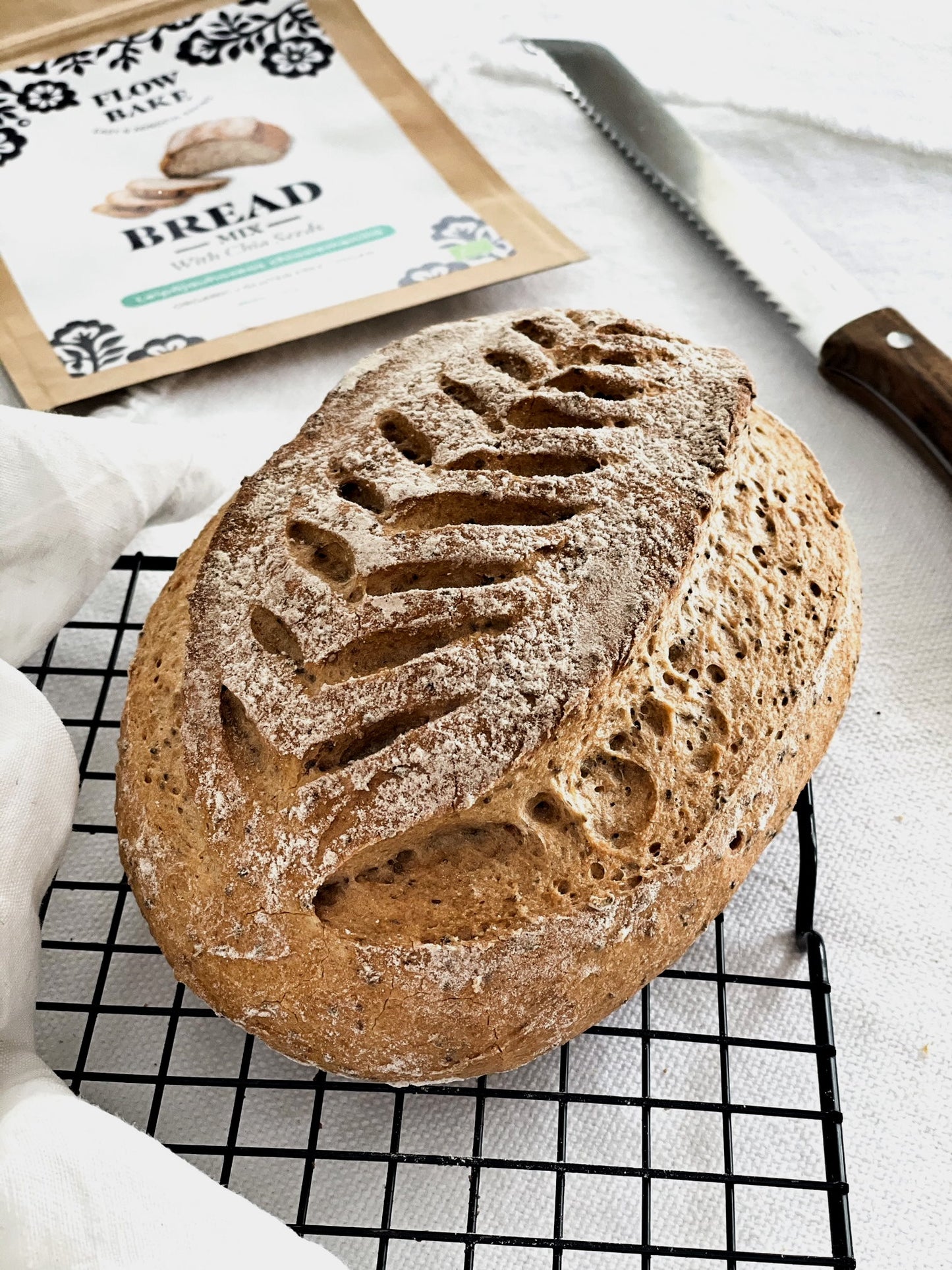 Flow Bake Organic Bread Mix With Chia Seeds