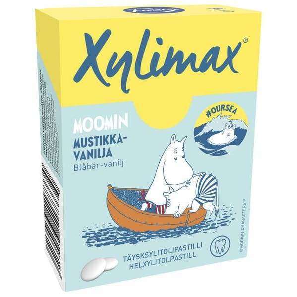 Fazer Xylimax Moomin Blueberry Vanilla Full Xylitolpastilles