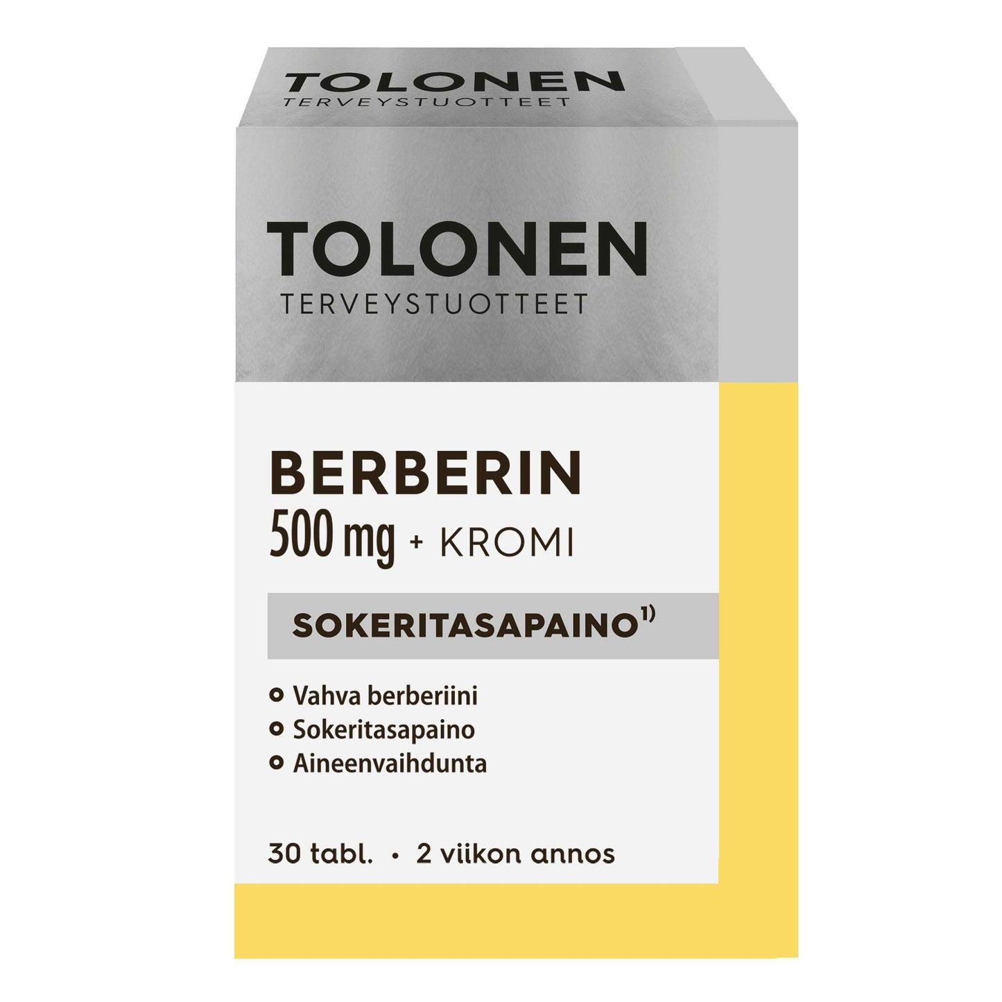 Dr. Tolonen Berberine 500 mg + Chromium