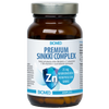 Die braune Biomed Premium Zinc Complex Flasche hat ein blaues Design und hebt 25 mg Zink pro Kapsel hervor. Diese Biomed-Ergänzung enthält 60 Kapseln mit finnischem Text und unterstützt die Immunität und das hormonelle Gleichgewicht.