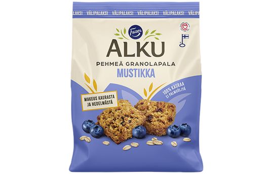 Fazer Alku Soft Granola Bites Heidelbeere Snack Keks