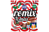 Genießen Sie 400 g Fazer Remix Xmas + Choco von Fazer - eine limitierte Auflage der finnischen Bonbonmischung in einer festlichen, rot-weiß-grünen Weihnachtsverpackung, die perfekt ist, um die Feiertage mit bunten Bonbons zu feiern.