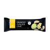 Der Foodin Collagen Protein Bar Crunchy Ginger Lime kommt in einer schwarz-gelben Verpackung mit Bildern von Ingwer, Limette und Cashews. Die Vorderseite hebt "12 g Protein", "clean & real" und Kollagen aus Graslandwirtschaft hervor.