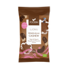 Eine braun-weiße Foodin-Tüte mit der Aufschrift "Organic Gingerbread Chocolate Cashew" zeigt Cashews mit Schokoladenüberzug. Dieser vegane Weihnachtssnack besteht aus Bio-Schokocashews mit Lebkuchengeschmack und wiegt 60 g.