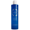 Eine blaue Flasche Lumene Nordic Hydra Moisture Shampoo mit weißem Drehverschluss. Das Etikett hebt die Feuchtigkeitspflege für normales oder trockenes Haar hervor, die mit biologischem nordischem Birkensaft und Hyaluronsäure angereichert ist. Marke: Lumene.