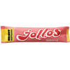 Nosht Jollos Energy Chews Strawberry kommen in einer rosa-gelben Verpackung mit auffälligem Branding daher. Diese Kausnacks liefern schnell absorbierbare Kohlenhydrate und sind damit perfekt geeignet, um beim Ausdauersport Energie zu tanken.