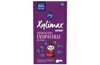 Fazer Xylimax Moomin Blueberry Full Xylitol Pastilles kommen in einer lilafarbenen Schachtel mit Moomin zwischen Blaubeeren, die 100% Xylitol für die Zahngesundheit hervorheben.