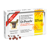 Eine Schachtel Pharma Nord D-Pearls 125 mikrog Vitamin D3 zeigt eine Sonnengrafik, eine finnische Aufschrift und kleine braune Kapseln auf der Vorderseite. Die Packung enthält 120+40 zusätzliche Kapseln und kaltgepresstes Olivenöl.