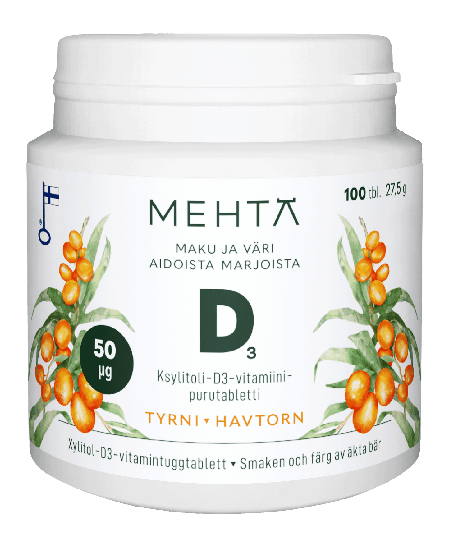 Mehtä Xylitol Vitamin D Sanddorn