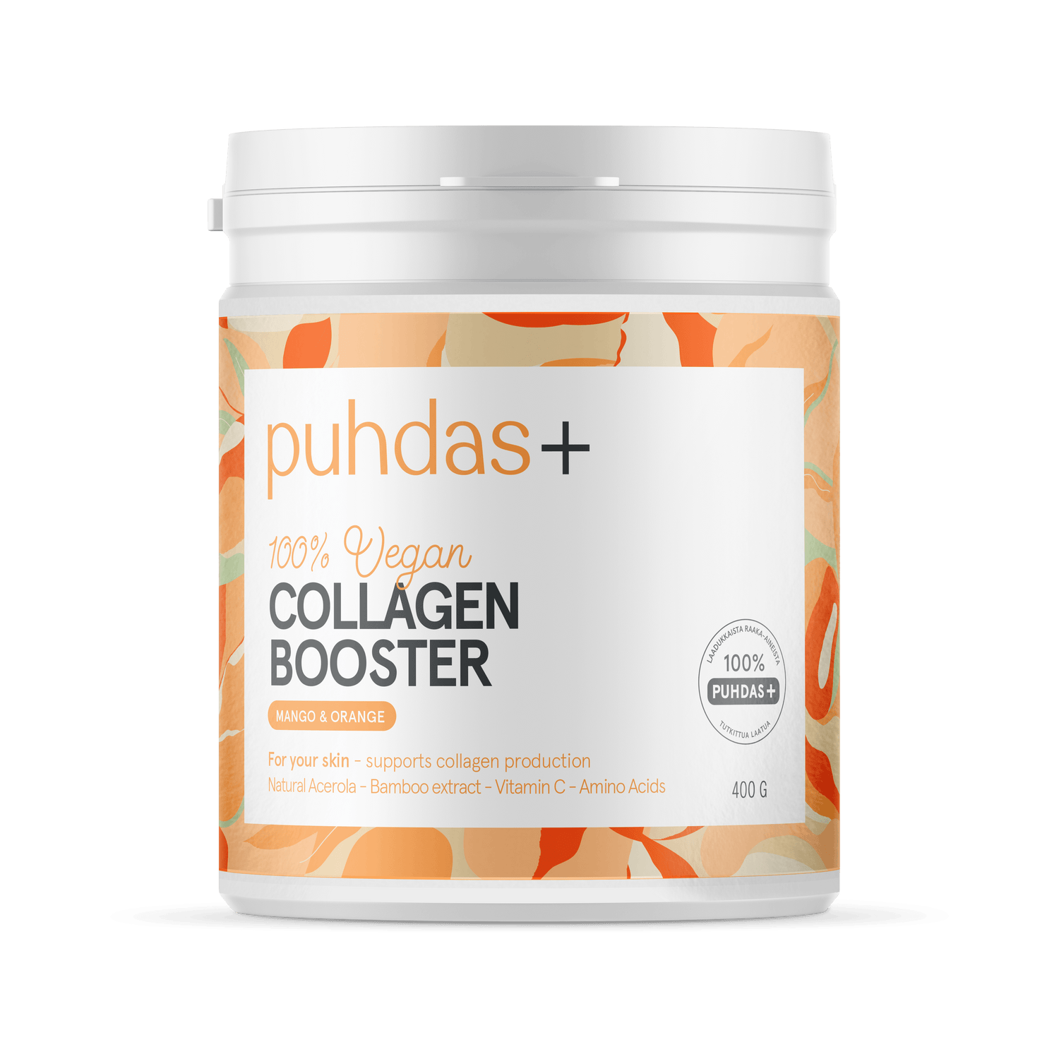 Puhdas+ Collagen Booster 100 % Vegan Mango & Orange