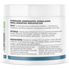 La bevanda in polvere THERA Nordic Rezcue Drink Powder è contenuta in un contenitore di plastica bianco con etichetta in finlandese e svedese, che riporta in dettaglio il contenuto di minerali e aminoacidi, i benefici per la salute intestinale, le istruzioni per l'uso, le informazioni sulla conservazione e gli ingredienti.